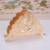 Napkin Holder Classical Metal Peacock Embossed European Style Table Tissue