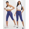baleaf Womens High Waisted Capri Leggings with Pockets Tummy Control