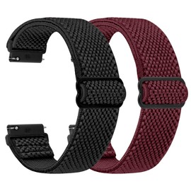 TumpCez - Quick Release Elastic Nylon Watch Straps - Band Width- 16mm 18mm 19mm 20mm 22mm 24mm Watch Straps -Choose Colour & Width