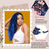 8 Packs Blue Goddess Faux Locs Crochet Hair for Black