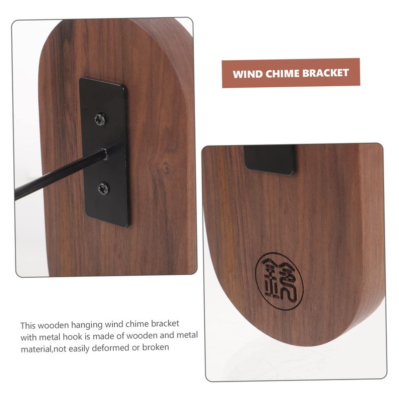 VICASKY Wall Mounted Wind Chime Hanger with Metal Hook Space