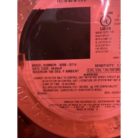 Simplex Model Number 4098-9714 Smoke Detector Sensor