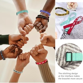 MONAZEO 9-27Pcs W.W.J.D. Webbing Bracelets What Wound Jesus Do Bracelets Inspirational Christian Bracelets for Women Men Adjustable Religious Woven WWJD Wristbands for Fundraisers