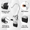 60 clamping hooks, 360° rotatable boot clips, with non-slip, soft