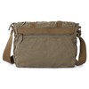 Gootium Canvas Messenger Bag - Vintage Shoulder Bag Frayed Style
