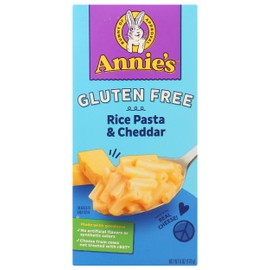 Annie's Homegrown Rice Pasta & Cheddar Macaroni & Cheese, Gluten Free, 6 Ounces (Pack Of 12)