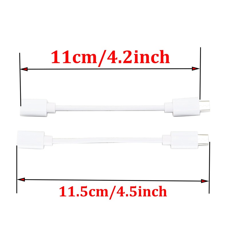 zdyCGTime 4.5Inch Cellphone/Tablet USB Micro Male to Female Sync &