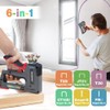 WORKPRO Staple Gun, 6-in-1, Manual Brad Nailer with 4000 Counts