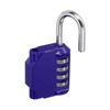 PATIKIL 3 Inch Long 4 Digit Combination Padlock, Waterproof Zinc