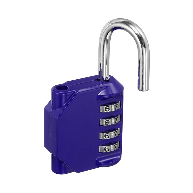 PATIKIL 3 Inch Long 4 Digit Combination Padlock, Waterproof Zinc