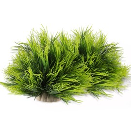 FdcLixuvol 2pcs Aquarium Plants Decorations Fish Tank Decorations Artificial Fish Tank Plants Plastic Fish Tank Accessories Small Large Aquarium Decorations Plastic Artificial Plant(Green)