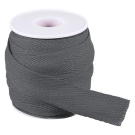 PATIKIL 19mm x 33feet Flat Drawstring Cord Drawstring Replacement Soft Drawstring Cotton Draw Cord Sweatpants Sports Sweatshirts Hoodie Draw Cord Replacement, Charcoal Gray