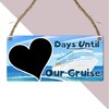 Days Until Our Cruise Countdown Sign - Fun & Stylish
