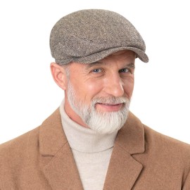 Stetson Belfast Silk Flat Cap Men's Flat Cap Made in EU Silk Hat Spring/Summer Flat Cap, green-blue