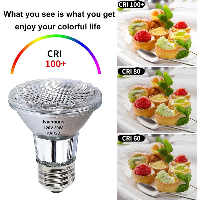 PAR20 Flood 39W 120V 480 Lumens- 6 Pack PAR20 Flood