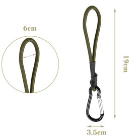 Bungee Loop Buckle Camping Tent Cord Outdoor Rubber Cord Elastic Cord Bungee Cord Camping Gear Tent Fixed Green