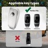CTRINEWS for Mercedes Key Fob Cover with Fashionable Zirconia Wristlet