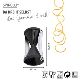 Gefu Spirelli & Tweezer-Set, Spiral Cutter, Kitchen Tweezer 2-PCs., 00079/A