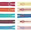 Samcos Zipper Rings 10pcs (20cm) Mixed Color Colorful Zipper Repair