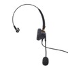 Telephone Headset with Noise Cancelling Microphone Black USB Corded Single