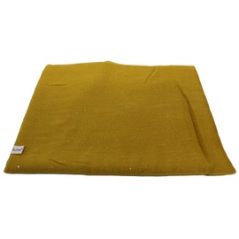 Kuldip Maxi Pashmina Style Scarf Stole With Gold Glitter. Mustard Gold