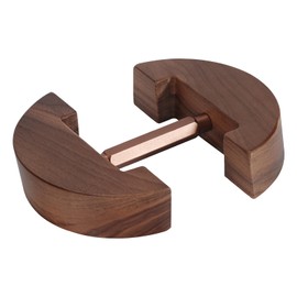 Qlfecle Hat Stretcher Wooden Walnut, Adjustable Heavy Duty Fitted Hat Shaper for Fedora Baseball Caps Cowboy (Wood, Walnut Square)