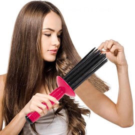 2PCS Curling Roll Comb, 2024 New Curly Hair Styler Tool,Three Different Sizes of Styler for Curly Hair, Hair Fluffy Curling Roll Comb, Professional Curling Comb for Hair Salon
