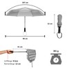 Ergonauts Travel Umbrella Windproof Ventilated Umbrella with Double Canopy and