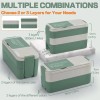 GadgBlizza Bento Box Adult Lunch Box, Stackable 3 Layers Lunch