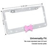 YCDKK 2 Pack Bling Rhinestone License Plate Frames for Women,