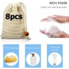 Bolsa de jabón de sisal natural para barra de jabón,