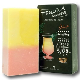 Tequila Sunrise Cocktail Soap - Handmade - Summer, Sun, Salsa! The Sparkling Natural Soap - Vegan
