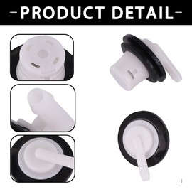 VKVXCLON 2PCS Fuel Tank Vent Valve And Grommet Kit,Compatible With Wrangler Cherokee Grand Cherokee Comanche,Dodge Ram Van,Chrysler Cirrus,Gas Tank Vent Rollover Valve Replaces 911060 5360058