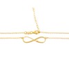 925 Sterling Silver Golden Infinite mama necklace