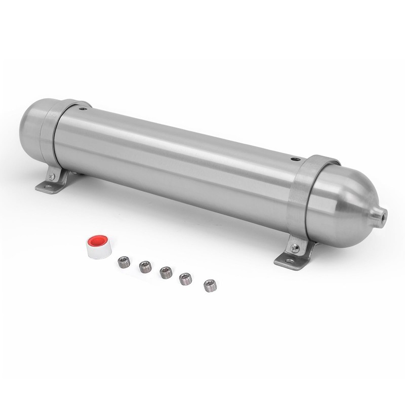 1.5 Gallon Aluminum Seamless Air Tank Surface Polished with five