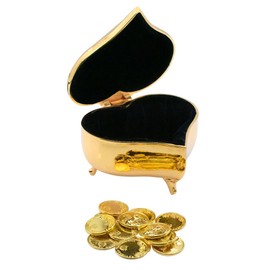 VILLAGE GIFT IMPORTERS Las Arras Matrimoniales | Unity Coins | Gold-Tone Decorative Keepsake Box | Traditional Spanish Catholic Wedding Tradition (Gold-Tone Heart)