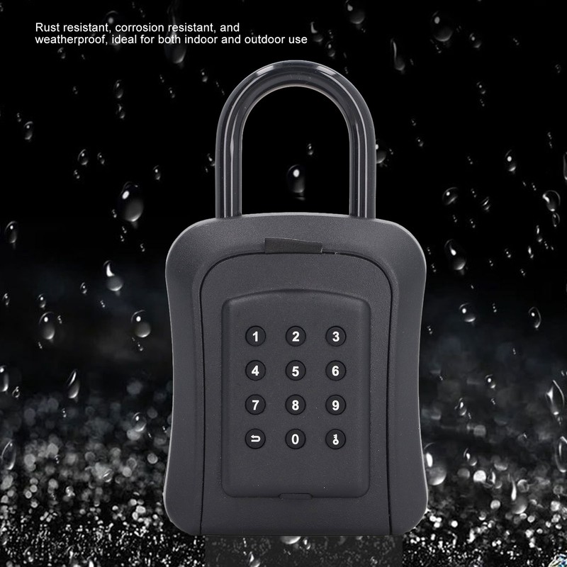 Key Lock Box Six Digit Password Wall Mounted Combination Keyboard