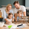SCHVUBENR Dough Scraper Set with 2 Flexible Bowl Scrapers -