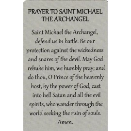 *Holy/Prayer Card-"Saint Michael The Archangel" *Prayer-Back {Saints-{S1