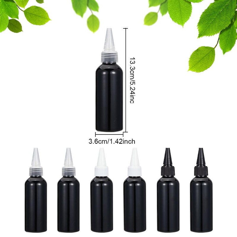 GOMAKERER 12 Pcs 3 Colors Cosmo Round Bottles, Mixed Color