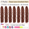 Faux Locs Crochet Hair Copper Red Soft Locs 30 Inch