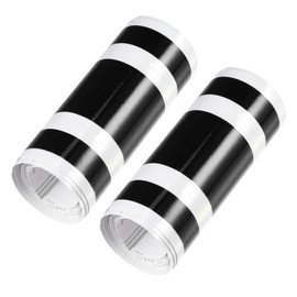Hihaha Hood Stripe Pattern Sticker/Outer for Car/Durable / 2 Pcs Black