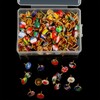 194 Pieces Creative Push Pins National Flag Pins Thumb Tacks