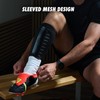 Football Sleeve Style Shin Pads/Guards - Flexible Comfort & Protection
