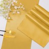 Horbaunal 24 Pack Yellow Gold Satin Table Runner 12 x