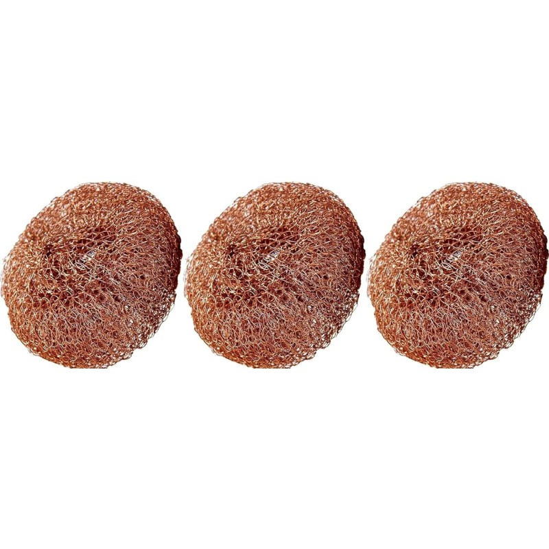 Scrubber Copper Coated Scrubbing Scouring Scour Pads Cleaning Kitchen cookware