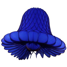 6-Pack 11 Inch Dark Blue Honeycomb Tissue Paper Wedding Bell Decoration