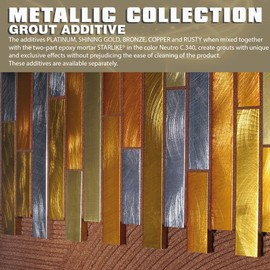 The Tile Doctor Starlike EVO Epoxy Grout with Shimmer Additives - Glitter Grout for Tile, Grout Sealer, Tile Grout Cleaner in One - Spotlight Finishes - Rusty Metallic Collection 85 g (1-Pack)