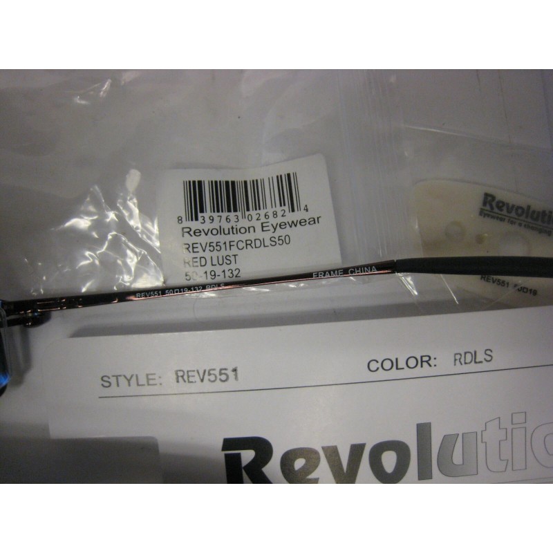 Revolution Eyewear NEW Revolution Eyeglass Frame W/ Magnet sun shade