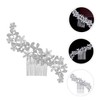 Baluue 2pcs Rhinestone Hair Combs for Weddings Elegant Crystal Headpiece